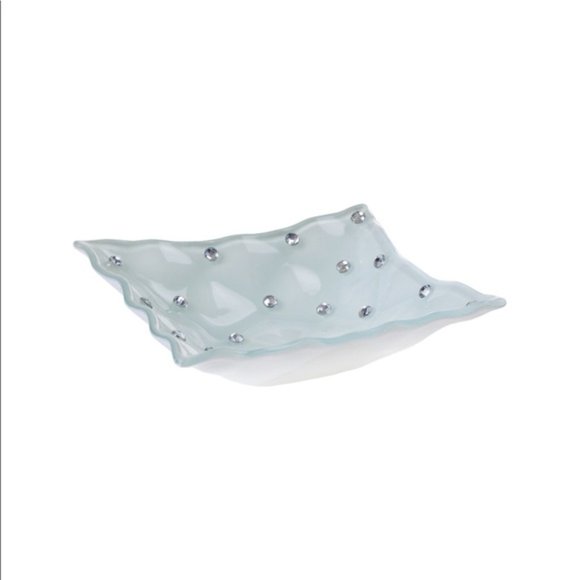 Debora Carlucci MURANO Candy Dish Swarovski CRYSTAL ACCENT - Picture 2 of 7